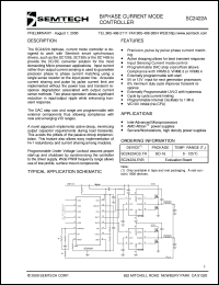 SC2422ACS.TR datasheet: Biphase current mode controller SC2422ACS.TR