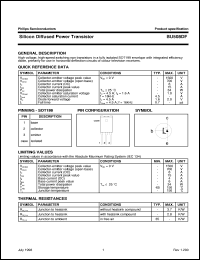 BU508DF datasheet: Silicon Diffused Power Transistor BU508DF