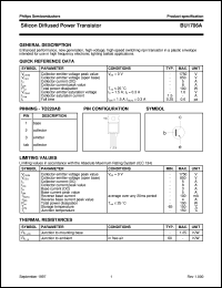 BU1706A datasheet: Silicon Diffused Power Transistor BU1706A