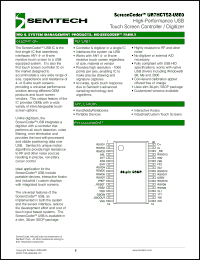 UR7HCTS2-U860-DR datasheet: High-performance USB touch screen controller UR7HCTS2-U860-DR