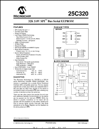 25C320-E/SN datasheet: 32K 5.0V SPI bus EEPROM 25C320-E/SN