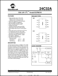 24C32AT-E/SN datasheet: 32K 5.0V I2C EEPROM 24C32AT-E/SN