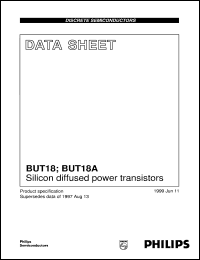 BUT18A datasheet: Silicon diffused power transistors BUT18A