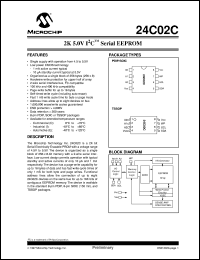 24C02C-I/SN datasheet: 2K 5.0V I2C EEPROM 24C02C-I/SN