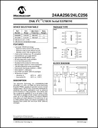 24LC256-E/SM datasheet: 256K I2C CMOS EEPROM 24LC256-E/SM