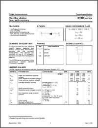 BY329-1000 datasheet: Rectifier Diodes fast, soft-recovery BY329-1000