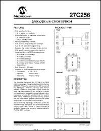 27C256-90/L datasheet: 256K (32x8) CMOS EPROM 27C256-90/L