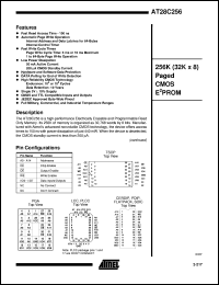 AT28C256-15JC datasheet: 256K(32K x 8) paged CMOS EPROM AT28C256-15JC