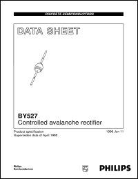 BY527 datasheet: Controlled avalanche rectifier BY527