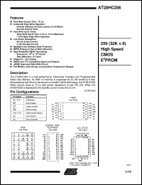 AT28HC256-90PC datasheet: 256(32K x 8) high speed CMOS EPROM AT28HC256-90PC