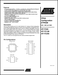 AT17C128-10PI datasheet: FPGA configuration EEPROM, 5V-devices AT17C128-10PI