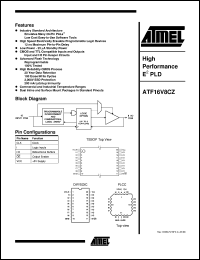 ATF16V8CZ-12SC datasheet: High performance EEPLD ATF16V8CZ-12SC