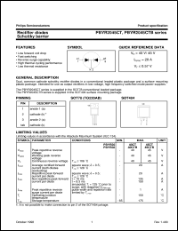 PBYR2045CTB datasheet: Rectifier diodes Schottky barrier PBYR2045CTB