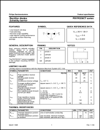 PBYR220CT datasheet: Rectifier diodes Schottky barrier PBYR220CT
