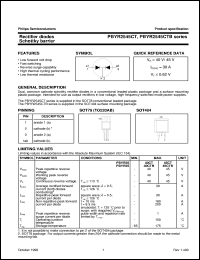 PBYR2545CT datasheet: Rectifier diodes Schottky barrier PBYR2545CT