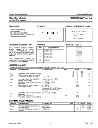 PBYR4020WT datasheet: Rectifier diodes Schottky barrier PBYR4020WT