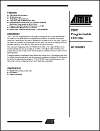 AT76C001 datasheet: CBIC programmable FIR filter, 27MHz AT76C001