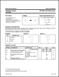 BYV29F datasheet: Rectifier diodes ultrafast BYV29F