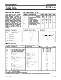 BYV42E-100 datasheet: Rectifier diodes ultrafast, rugged BYV42E-100