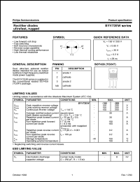 BYV72EW-100 datasheet: Rectifier diodes ultrafast, rugged BYV72EW-100