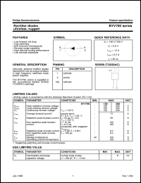 BYV79E-100 datasheet: Rectifier diodes ultrafast, rugged BYV79E-100