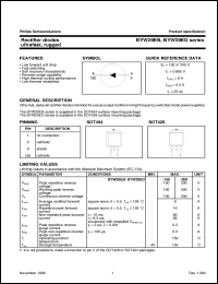 BYW29EB-150 datasheet: Rectifier diodes ultrafast, rugged BYW29EB-150