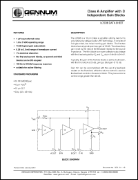 LC508 datasheet: Class A amplifier with 3 independent gain blocks, 5V DC LC508