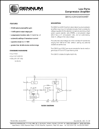 GB512 datasheet: Low parts compression amplifier, 5V DC GB512