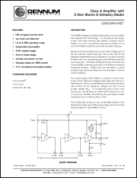 LS509 datasheet: Class A amplifier with 3 gain blocks & schottky diodes, 5V DC LS509