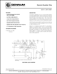 GC514 datasheet: Dynamic equaliser chip GC514