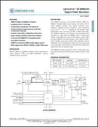 GS9032-CVM datasheet: GENLINX II, digital video serializer GS9032-CVM