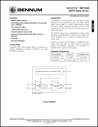 GS1508-CKA datasheet: HD-LINX HDTV cable driver GS1508-CKA