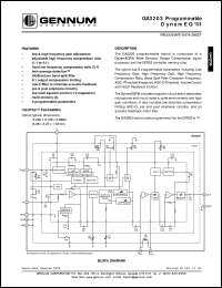 GA3203 datasheet: Programmable DynamEQ III, (5.08 x 3.25 x 1.52mm) GA3203