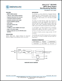 GS1540-CQR datasheet: HD-LINX HDTV serial digital non-equalizing receiver GS1540-CQR