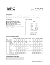 CF5760FC datasheet: Analog clock CMOS IC CF5760FC