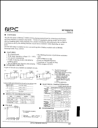 M1107 datasheet: Melody IC M1107