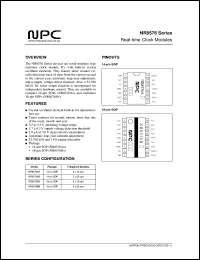 NR8576BA datasheet: Real-time clock module NR8576BA