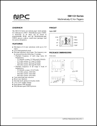 SM1124 datasheet: Multimelody IC for pagers SM1124