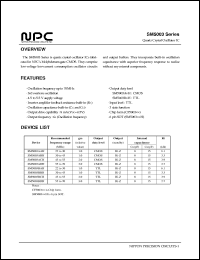 SM5003AAH datasheet: Quartz crystal oscillator IC, 22 to 30 MHz SM5003AAH