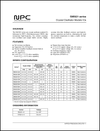 SM5021BBH datasheet: Crystal oscillator module IC SM5021BBH