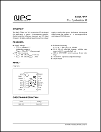 SM5170AV datasheet:  PLL synthesizer IC SM5170AV