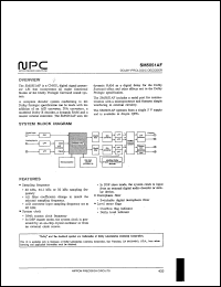 SM5851AF datasheet: Dolby prologic decoder SM5851AF