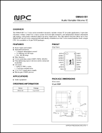 SM6451BV datasheet: Audio variable volume IC SM6451BV