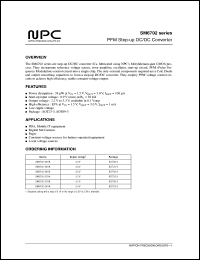 SM6702-27HA datasheet: PFM step-up DC/DC converter SM6702-27HA