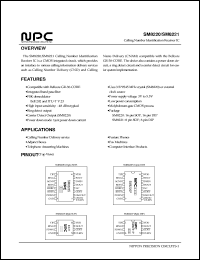 SM8221S datasheet: Calling number identification receiver IC SM8221S