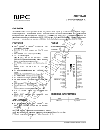 SM8702AM datasheet: Clock generator IC SM8702AM