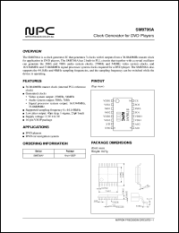 SM8706AV datasheet: Clock generator for DVD players SM8706AV