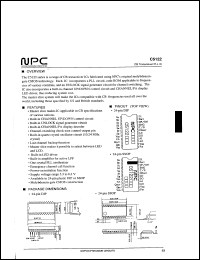 C5122 datasheet: CB Transceiver PLL IC C5122