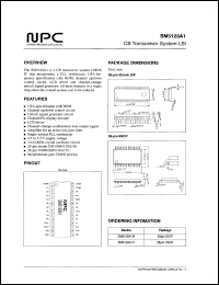 SM5128A1N datasheet: CB transceiver system LSI SM5128A1N