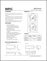 SM5132CP datasheet: Two PLLs for cordless telephons SM5132CP